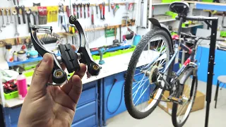 Bicycle v-brake not working. Repairing bike brakes