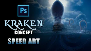 Kraken Concept from Random Stock Photos | Photoshop Speed Art