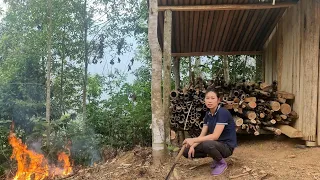 FULL VIDEO: complete wooden house, kitchen, firewood storage | daily work on the farm | Dang Thi Mui