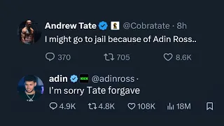 Andrew Tate Got Arrested Because of Adinross