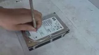 computer recycling - How to wipe a hard drive with only a screw driver