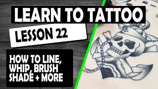 LEARN HOW TO TATTOO:  LESSON 22 SKULL DESIGN LINE – SHADE & MORE