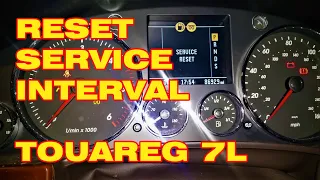 Reset service Interval Touareg 7L 2.5 tdi R5