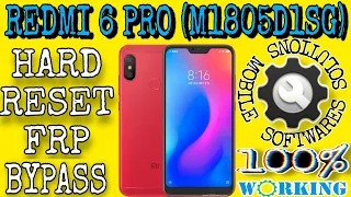 Redmi 6 Pro Hard Reset | Redmi 6 Pro Frp Bypass | M1805D1SG | @mobilesoftwaressolutions4076