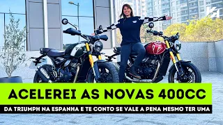 Surpreendente! Acelerei as novas 400cc da Triumph: Speed 400 e Scrambler 400 X | KS1951