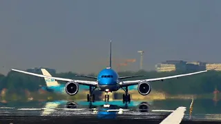 Head-on-Takeoff, Mirage Runway 24, B747, AN-124, B777, B787, A380.