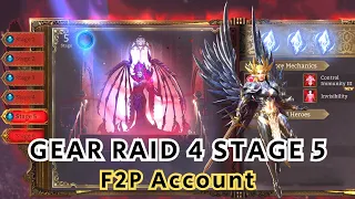 Watcher Of Realms| Gear Raid 4 stage 5 (F2P Account)