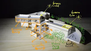 SPEEDPAINT - Analysis Benesse House Museum / Tadao Ando (Wacom Intuos)