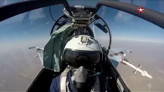 Russian Su-30SM firing R-27 and R-73 missiles