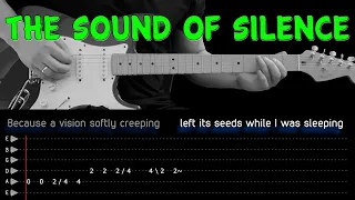 THE SOUND OF SILENCE - Guitar cover with tabs - Disturbed version