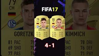 GORETZKA VS KIMMICH FIFA COMPARISON #shorts #football #fifa10 #fifa23