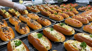 Popular sandwich these days! Making japanese noodle bread, Yakisoba bread