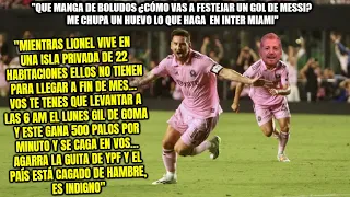 Hombre hígado soslaya el debut de Messi en EEUU y no concibe la quimera de alegrarse por su gol