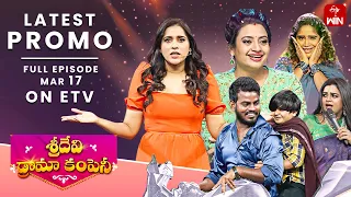 Sridevi Drama Company Latest Promo | 17th March 2024 | Rashmi, Indraja, Ramprasad | ETV Telugu