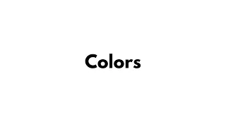 Colors - Learn English Fast!