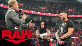 Roman Reigns and Cody Rhodes come face-to-face on Road to WrestleMania: Raw, March 20, 2023