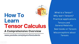 How to learn Tensor | Tensor calculus for General Relativity | Tensor analysis for physics