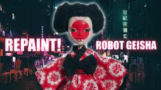 REPAINT! Robot Geisha | OOAK Art Doll