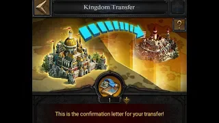 COK - Clash Of Kings - some basics about Kingdom Transfer