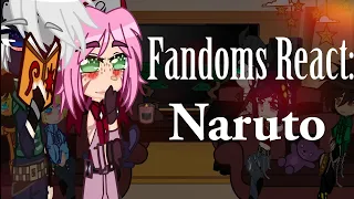 [ WIP ] Fav fandoms react to each other | 4.5/5 | Naruto