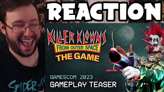 Gor's "Killer Klowns from Outer Space: The Game" Gameplay Teaser REACTION