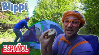 Blippi visita un Campamento  | Aprende con Blippi | Videos Educativos