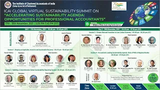 Global Virtual Sustainability Summit on "Accelerating Sustainability Agenda: Opportunities for...