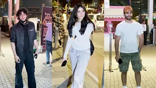 Palak Tiwari,Ahaan Pandey, Karan Tacker Spotted Spotted For Event At BKC