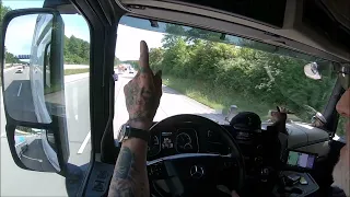 Lkw  " Ich wurde hier erpresst "