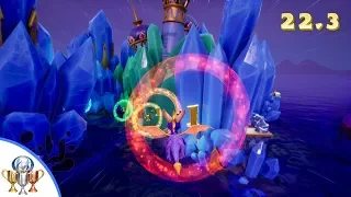Spyro the Dragon Crystal Flight 100% PLUS Hot Wings 2 Trophy - Flame All Fairies