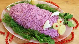 Вкуснейший салат Свинка - украшение праздничного стола