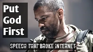 Denzel Washington Put's God First In Everything| speech that broke internet |best motivational video