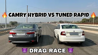 CAMRY HYBRID VS TUNED RAPID : DRAG RACE