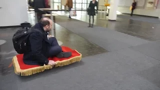 Aladdin flying carpet Prank can be yours for $300 by Airwheel with Wireless Remote