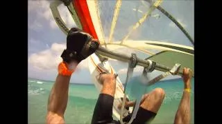 GO PRO HD Rider: Ronald Stout windsurfing action fuerteventura