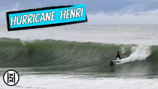 PUMPING New Jersey Surf | Surfing Hurricane Henri | Surfing Big Waves | Hurricane Surfing