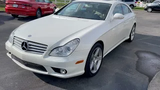 2008 MERCEDES CLS550 WHITE DIAMOND EDITION WALK AROUND VIDEO STOCK#129058