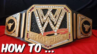 How To Make the WWE 2013 championship title / how to make wwe title