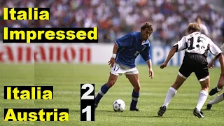 Italia vs Austria 2 - 1 - Italy Impressed - World Cup 1998