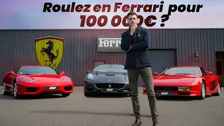 Testarossa VS 360 Modena VS California : LE MATCH FERRARI