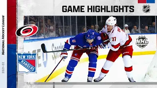 Hurricanes @ Rangers 4/26 | NHL Highlights 2022