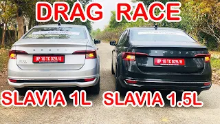 Skoda Slavia 1.0L vs Slavia 1.5L Drag Race l Aayush ssm