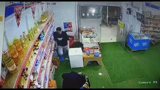 Baby steals from shop 😂