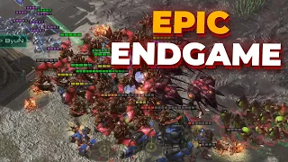 Dark vs ByuN incredible lategame ZvT that ends unexpectedly in StarCraft 2