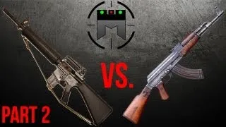 AR vs AK comparison with FASTEST shooter ever, Jerry Miculek: Part 2