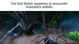 the first british explorers to encounter Australia's wildlife:
