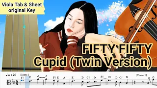 FIFTY FIFTY - Cupid (Twin Version) Viola Tab & Sheet