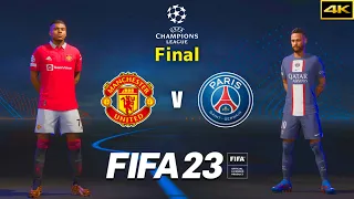 Ft. Mbappé - MANCHESTER UNITED vs. PSG - UEFA Champions League Final - FIFA 23 - PS5™ [4K]