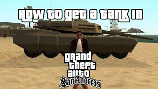 How to get a TANK in GTA San Andreas (every method)