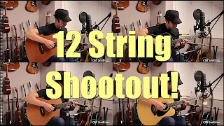 12 String Acoustic Guitar Shootout! Taylor, Yamaha, Breedlove, Auden!